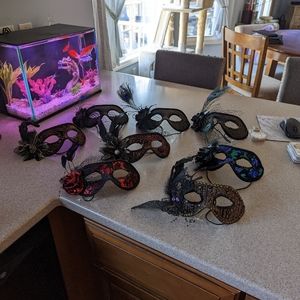 Masquerade mask lot of 8